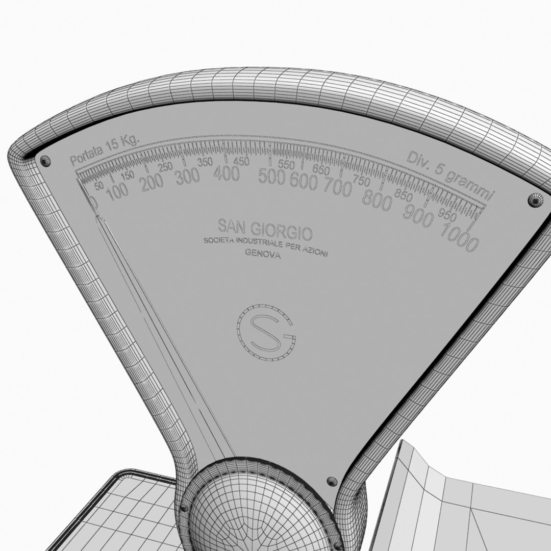 3d Model Vintage Italian Scale