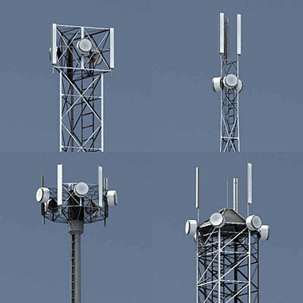 radio tower modular 3d max