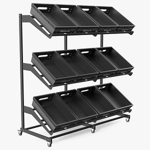 Vegetable and Fruit Display Rack