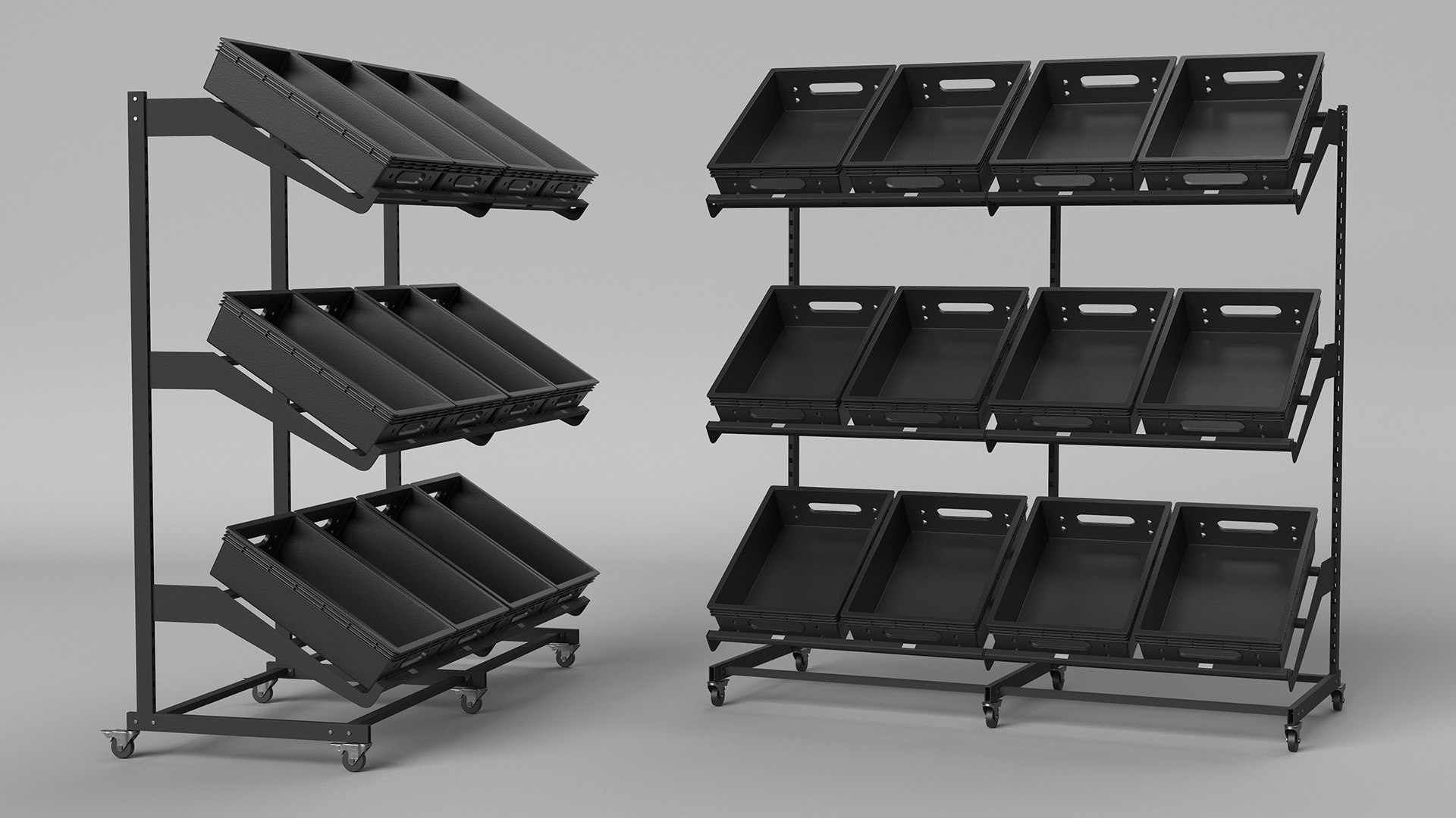 Vegetable And Fruit Display Rack 3D Model - TurboSquid 2198708