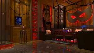 Strip Club Inside and disco model vol2 RED