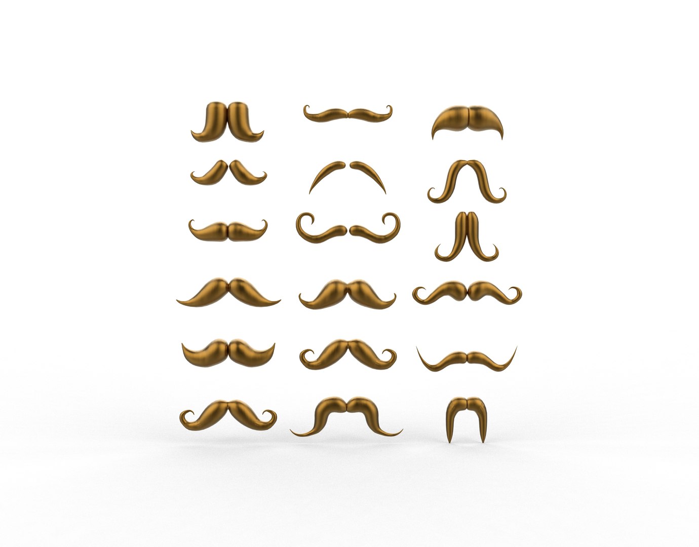3D Moustache 3D Model Model - TurboSquid 2347951