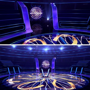 3D Millionaire TV Studio International Set 3D