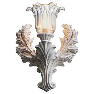 3D Wall gypsum lamp 05