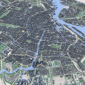 Amsterdam City Netherlands model