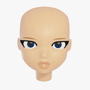 Head - Stylized Low-Poly Base model