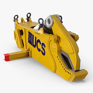 Subsea Pipe Cutting Tool Rigged 3D model