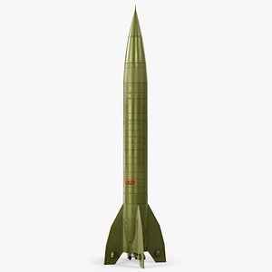 3D R-2 Ballistic Missile model