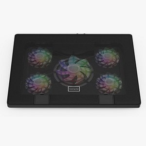 3D Gaming Laptop Cooling Pad with RGB Lighting