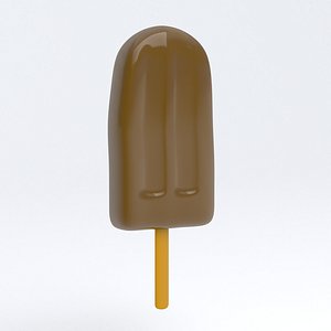 3D Ice Cream Bar chocolate