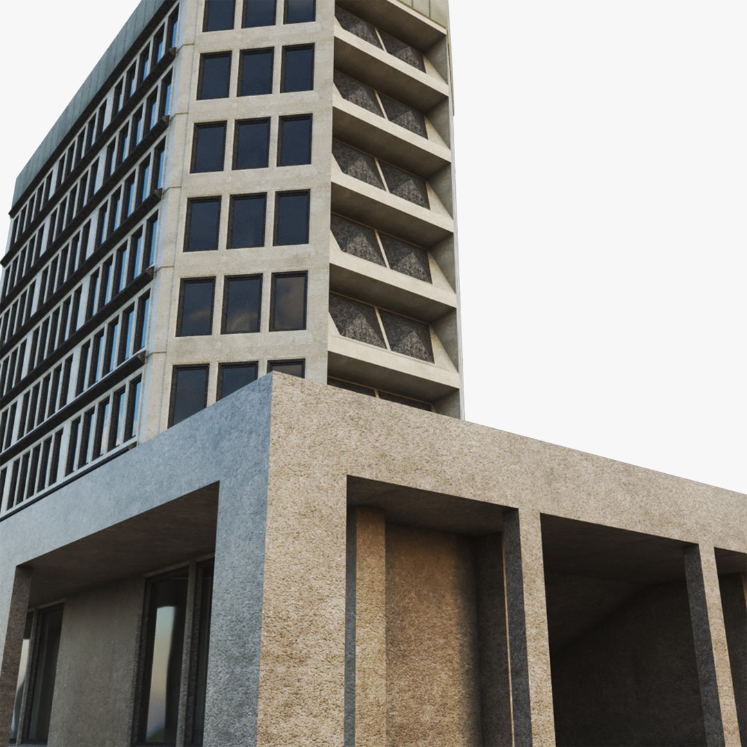City Street Work Building 3D Model - TurboSquid 1695029