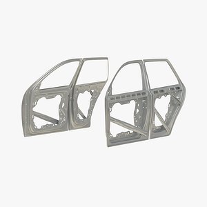 SUV Doors Rigged 3D Model
