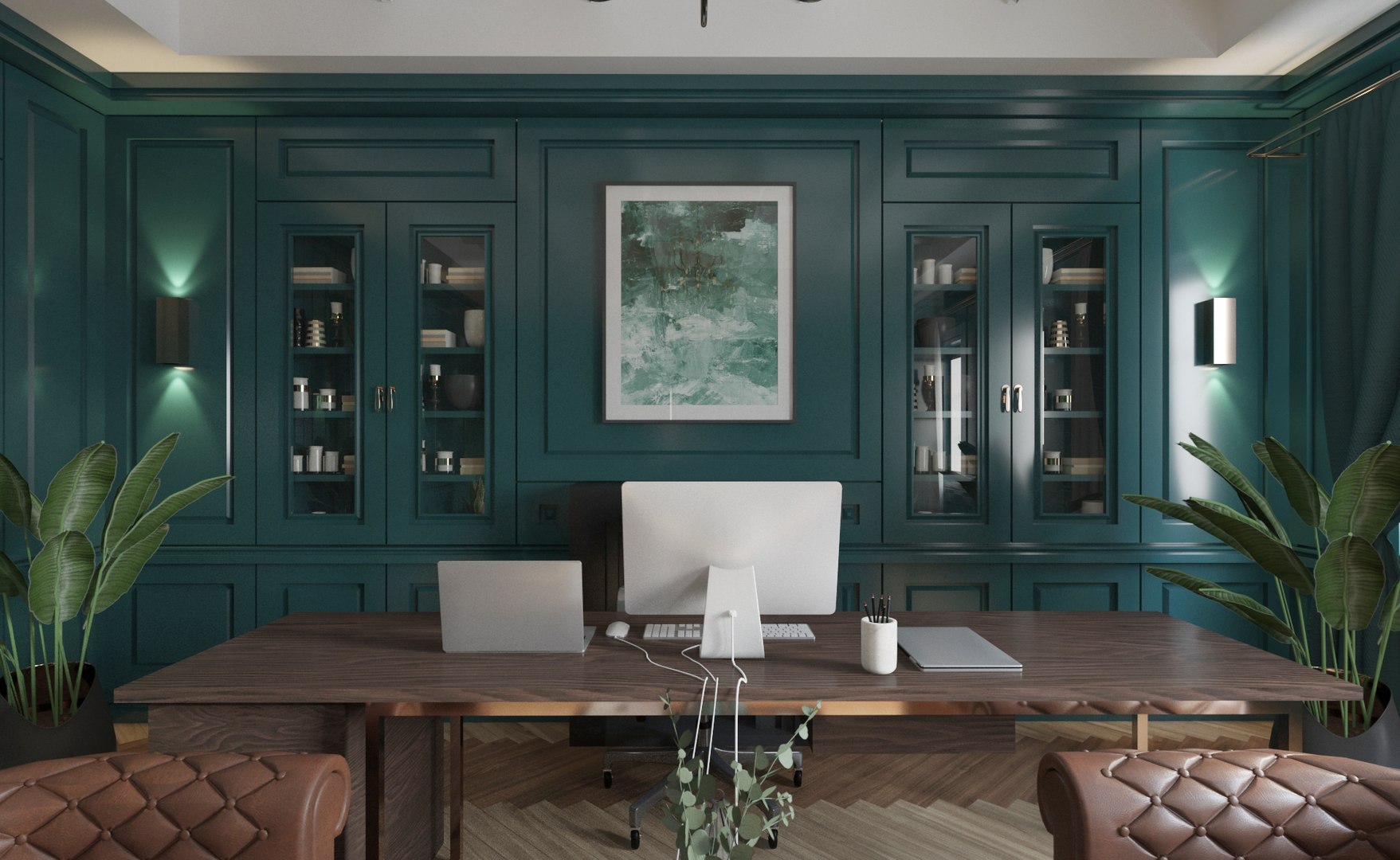 3D Luxury Executive Office Interior - TurboSquid 2227770