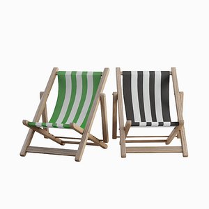 Beach Chair Deck 04 3D