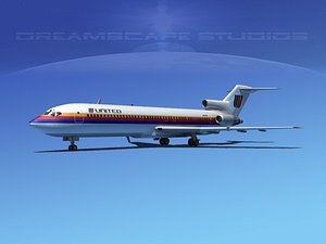 airline boeing 727 727-200 3ds
