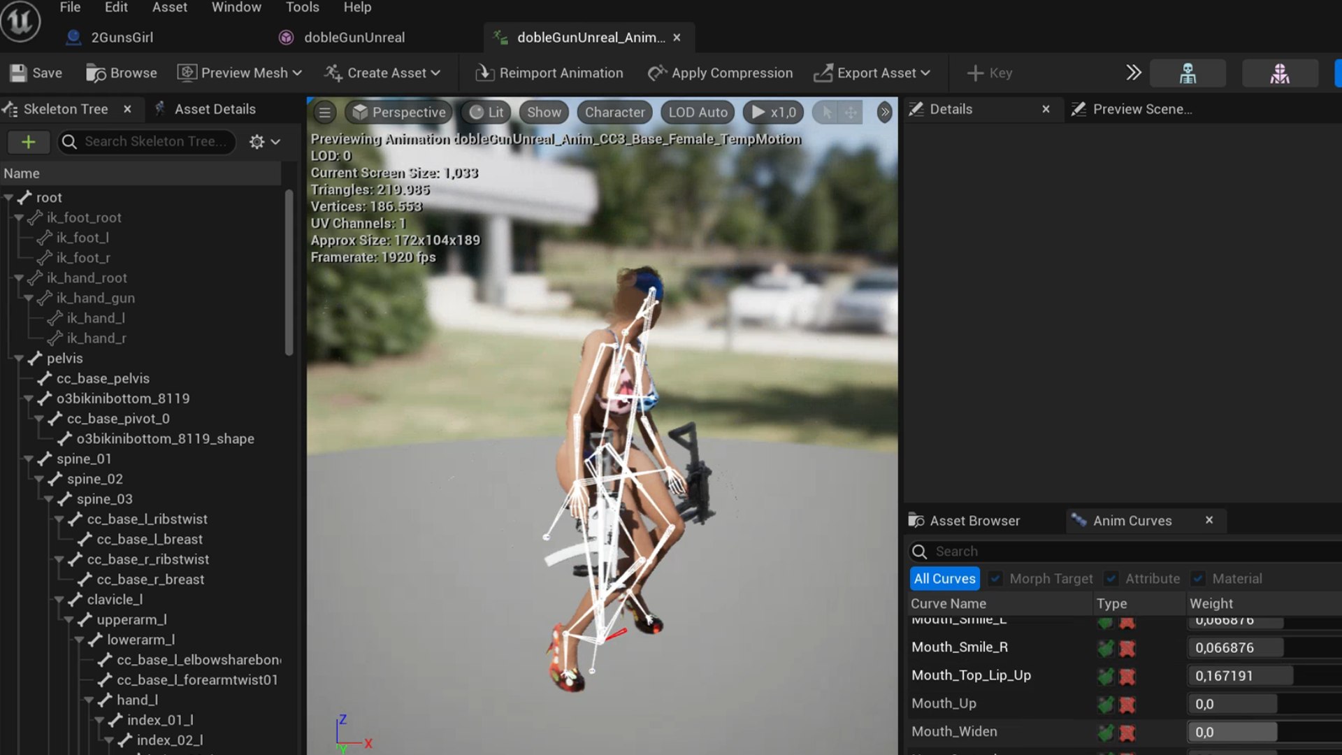 3D Sexy girl with gun and animations model https://p.turbosquid.com/ts-thumb/jZ/pAWHui/8u/unreal_anim/png/1746599971/1920x1080/fit_q87/77173608311f5139a007e189201cf8b05066a60d/unreal_anim.jpg