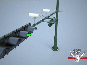 Detailed Traffic Light American