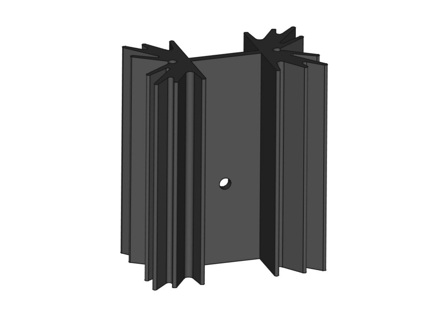 SK129 Heatsink 2 Inches 3D Model - TurboSquid 1989655