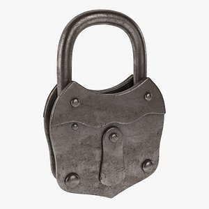 3ds max padlock lock pad