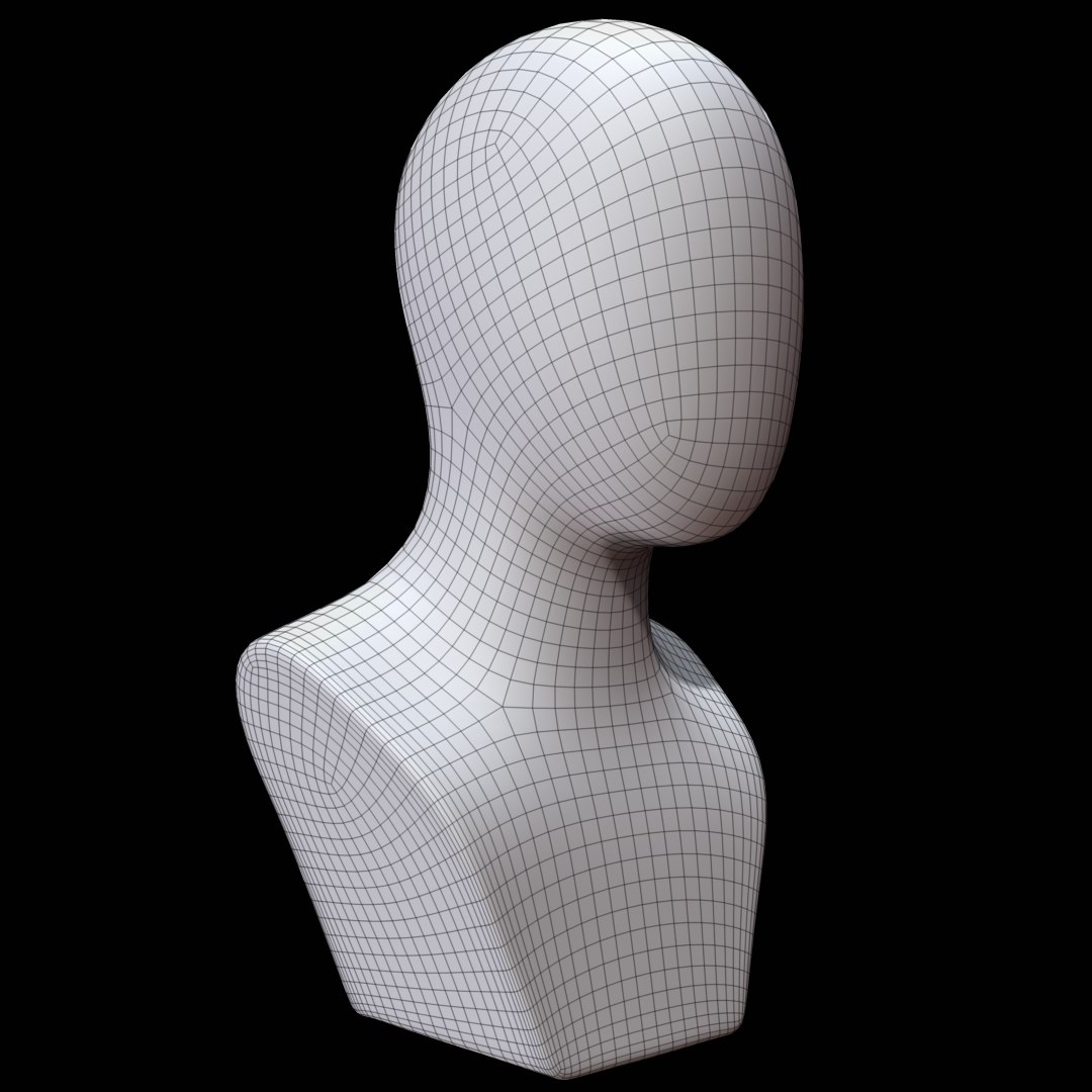 Mannequin Head 3D model