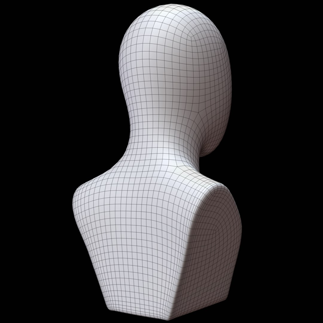 Mannequin Head Man 3D Model - TurboSquid 1324396