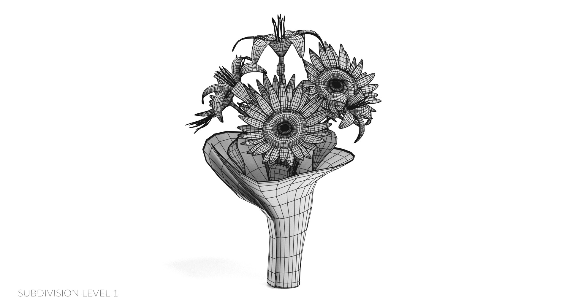 3d Flower Bouquet