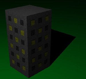 tower building 3d blend