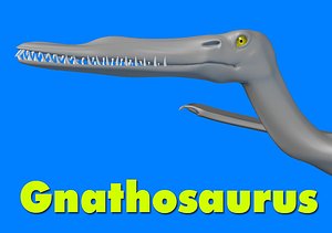 gnathosaurus dinosaur 3d model