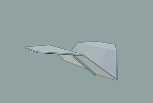 paper aircraft 3D model