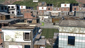 duty mw2 favela 3D model