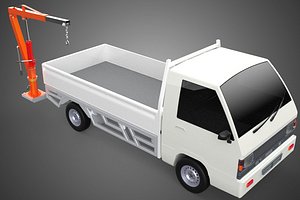 3D ATTACHED MANUAL HYDRAULIC JACK LIFT HOIST JIB CRANE PICKUP TRUCK model