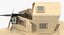 Humvee M1151 Enhanced Armament Carrier Rigged Desert
