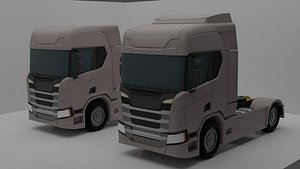 lowpoly truck model