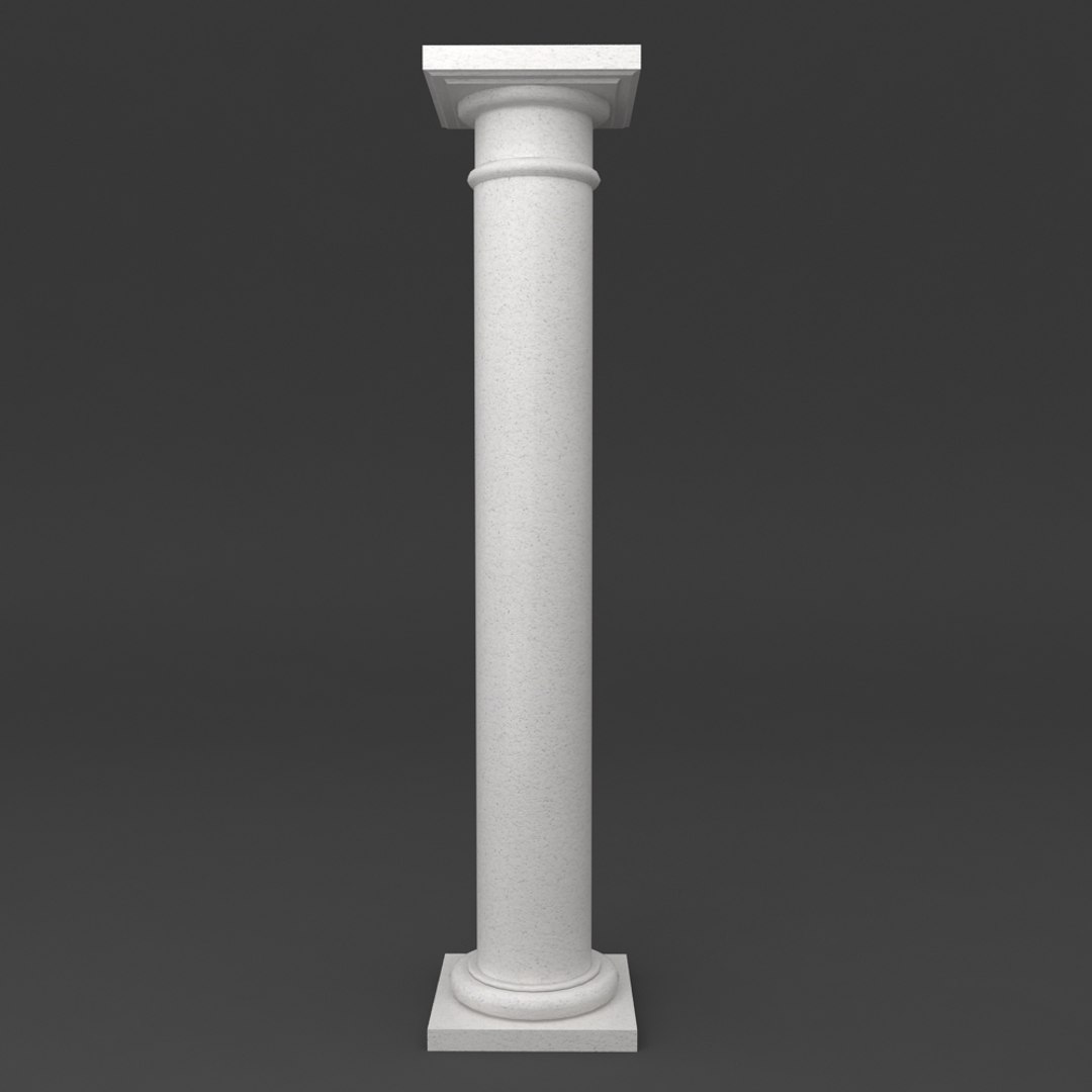 Tuscan Column Printable 3d Max