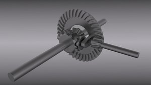 3d model of differential parts