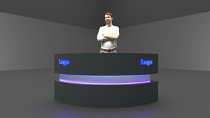RECEPTION TABLE DESIGN 3D model