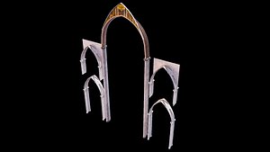 Gothic Nave Division Arches - ONLY 3D model