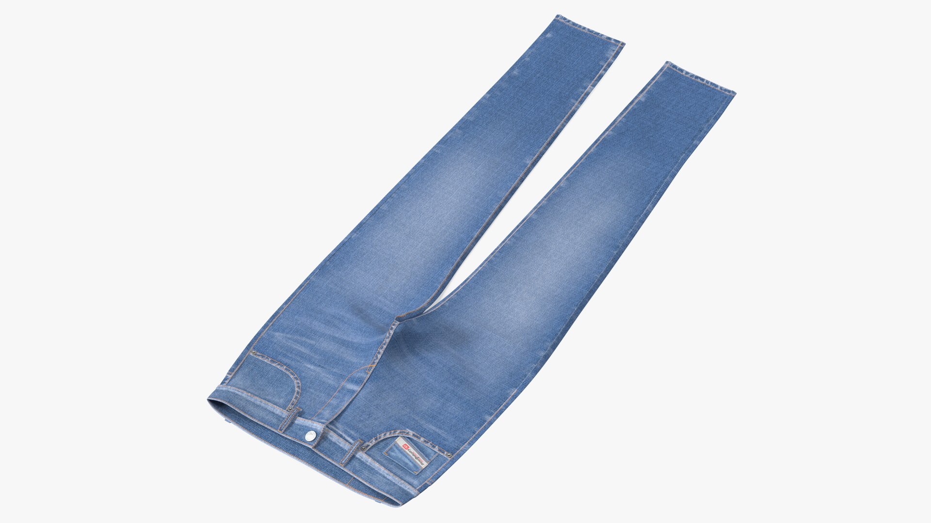 Diesel Mens Jeans Blue 3D model preview