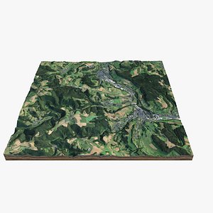 louxembourg forest 3D model