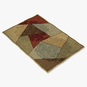 momeni rugs abstract vr10mti 3d model