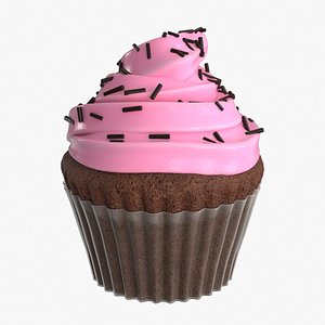 3D model cupcake cup cake