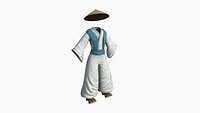 Samurai Old Outfit A02 Raiden - Character Clothing Design