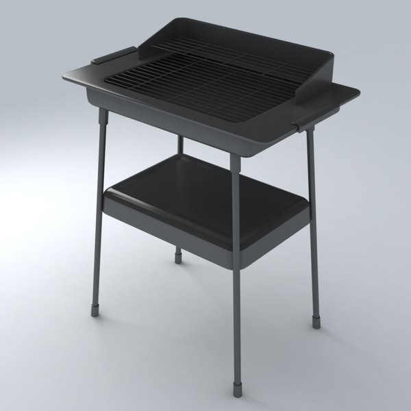 3d barbecue exterior model