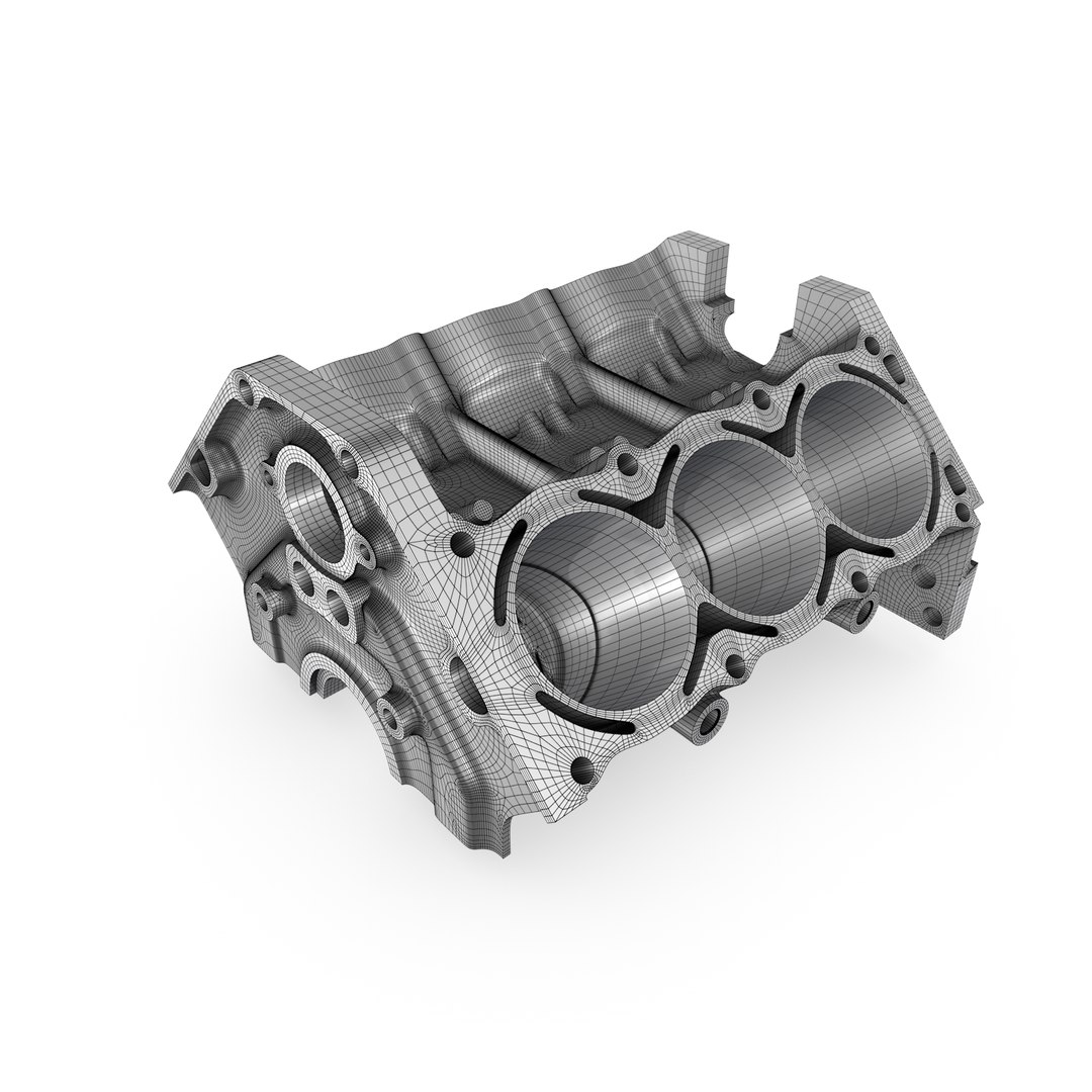 Generic Engine Block 3D Model - TurboSquid 1258618