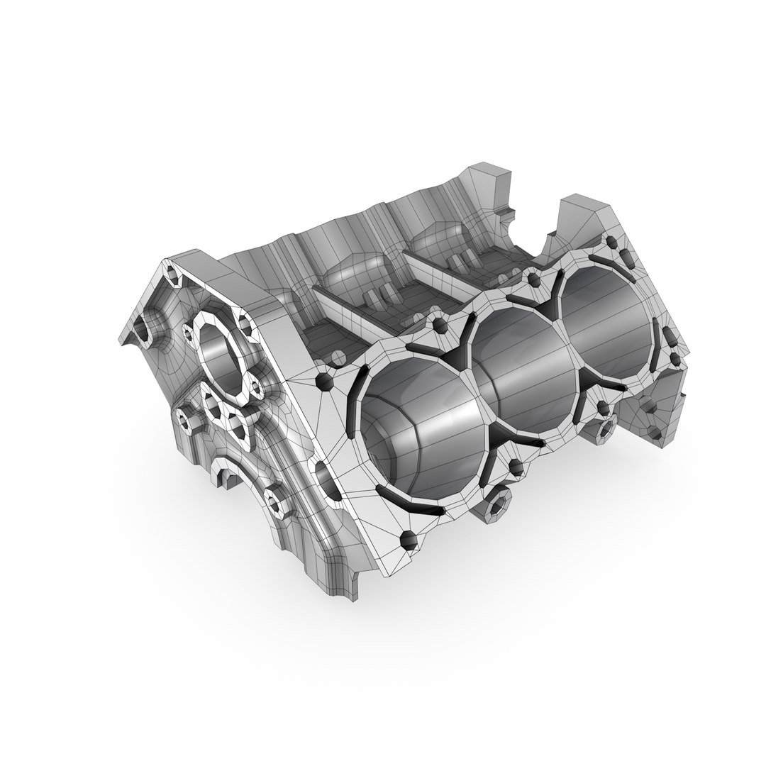 Generic Engine Block 3D Model - TurboSquid 1258618