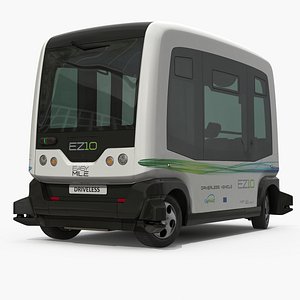 Driverless Bus City EZ10 Rigged