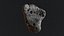 L'espace détaillé d'astéroïdes rocks high-poly set 4