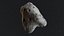 L'espace détaillé d'astéroïdes rocks high-poly set 4
