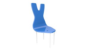 3D modern designer chair fish