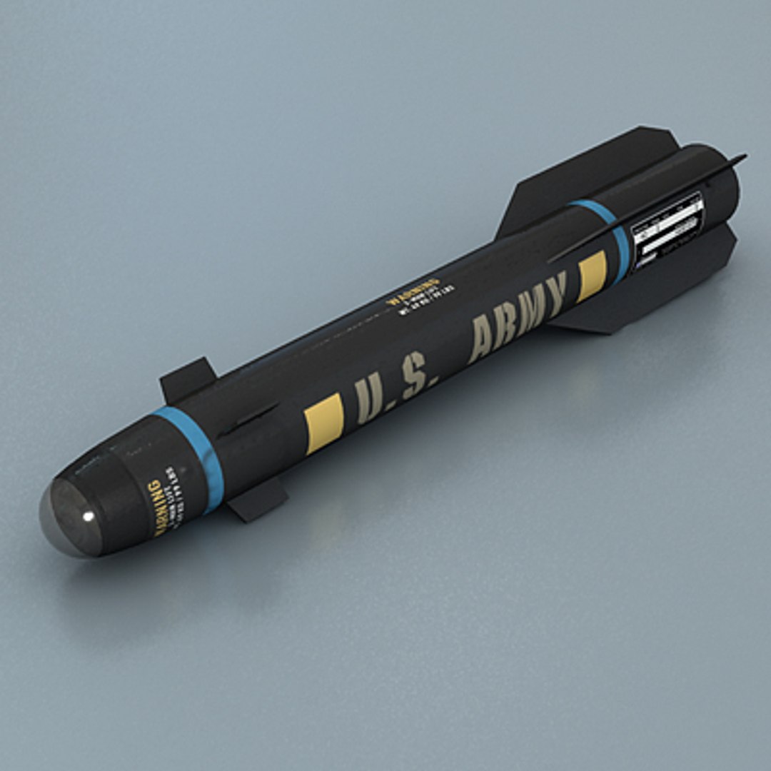 3d Model Hellfire Missile